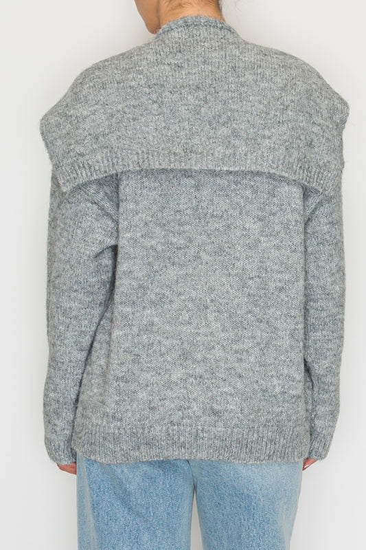 Brenda Scarf Detail Pullover Sweater