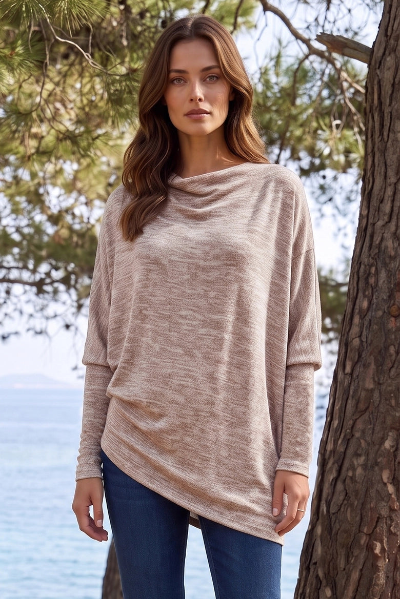 Vera Two-Way Cowl Neck Top