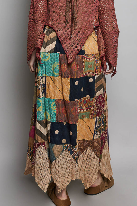 Renee One-of-a-Kind Patchwork Skirt