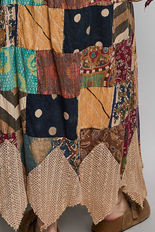 Renee One-of-a-Kind Patchwork Skirt
