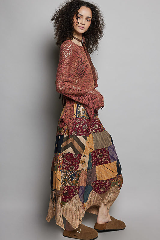 Renee One-of-a-Kind Patchwork Skirt