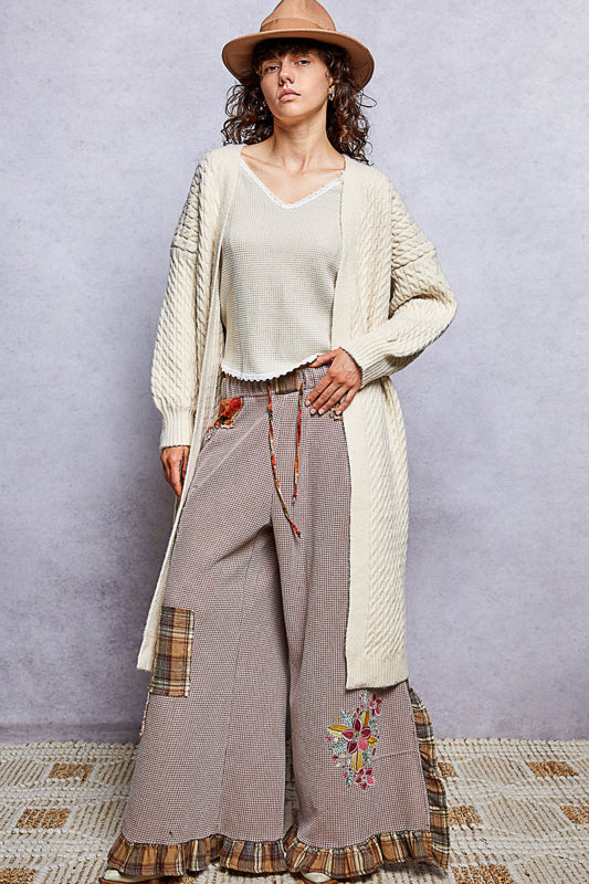 Terri Cable Knit Long Cardigan