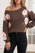 Elodie Floral Knit Sweater