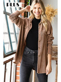 Mackenzie Ribbed Button Shacket