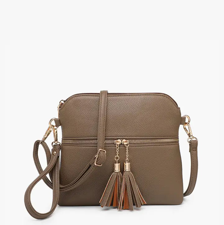 Tammy Double Zip Crossbody Wristlet