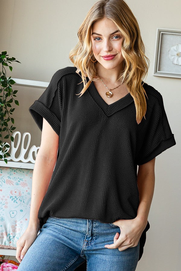 Everyday Ease Ribbed Top