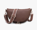 Angela Foldover Crescent Crossbody Bag