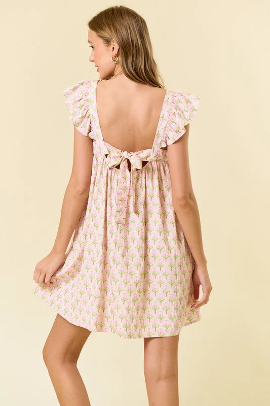 Blushing Garden Mini Dress