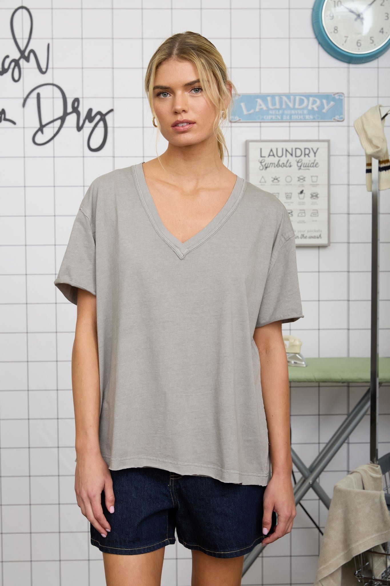Weekend Wander Washed Knit Top