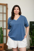 Weekend Wander Washed Knit Top