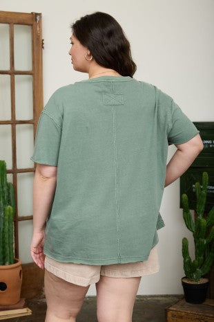 Weekend Wander Washed Knit Top
