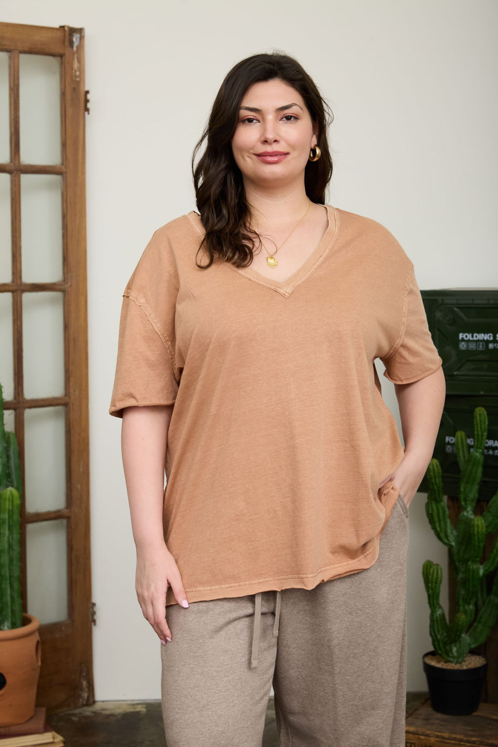 Weekend Wander Washed Knit Top