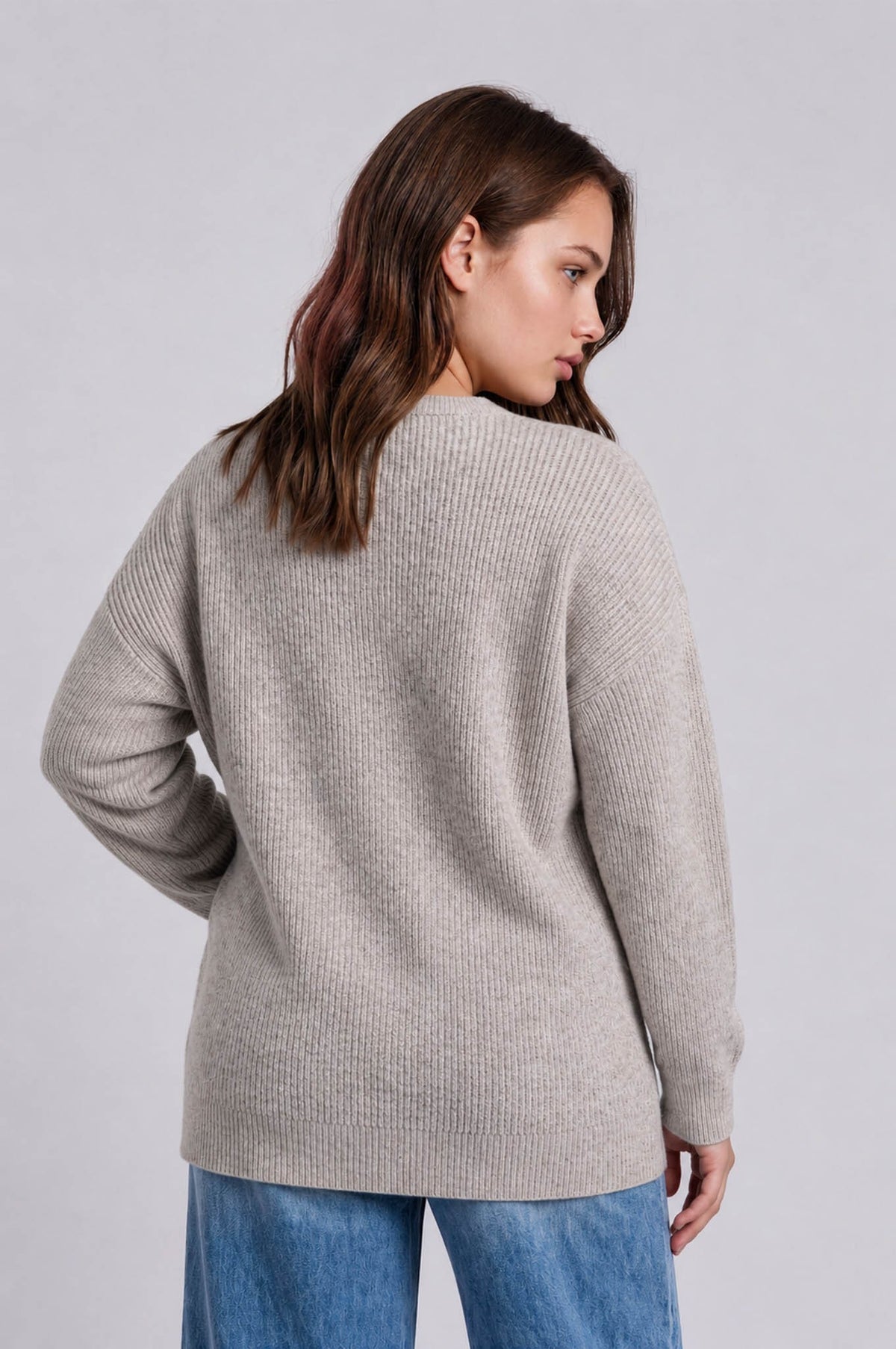Courtney Wool Blend Cardigan Curvy
