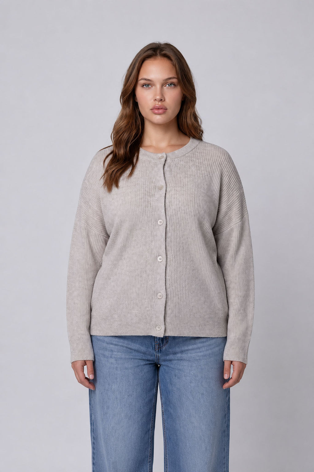 Courtney Wool Blend Cardigan Curvy