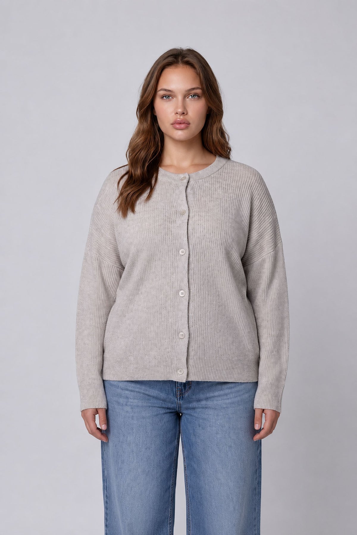 Courtney Wool Blend Cardigan Curvy