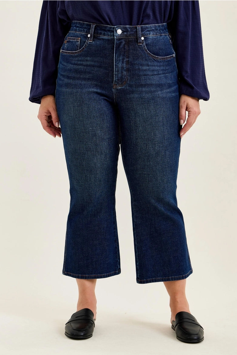 High Rise Tummy Control Kick Flare Jeans