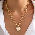 Golden Heart Toggle Necklace