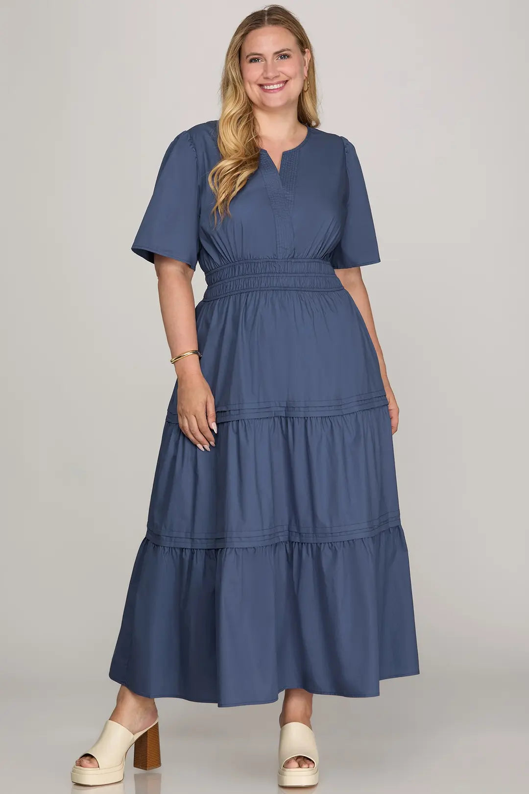 Harbor Grace Midi Dress Available Curvy