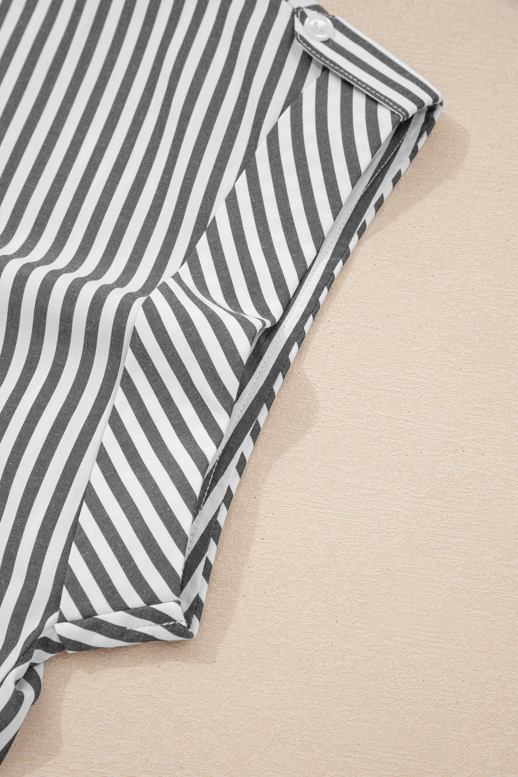 Classic Stripe Split Neck Top Curvy