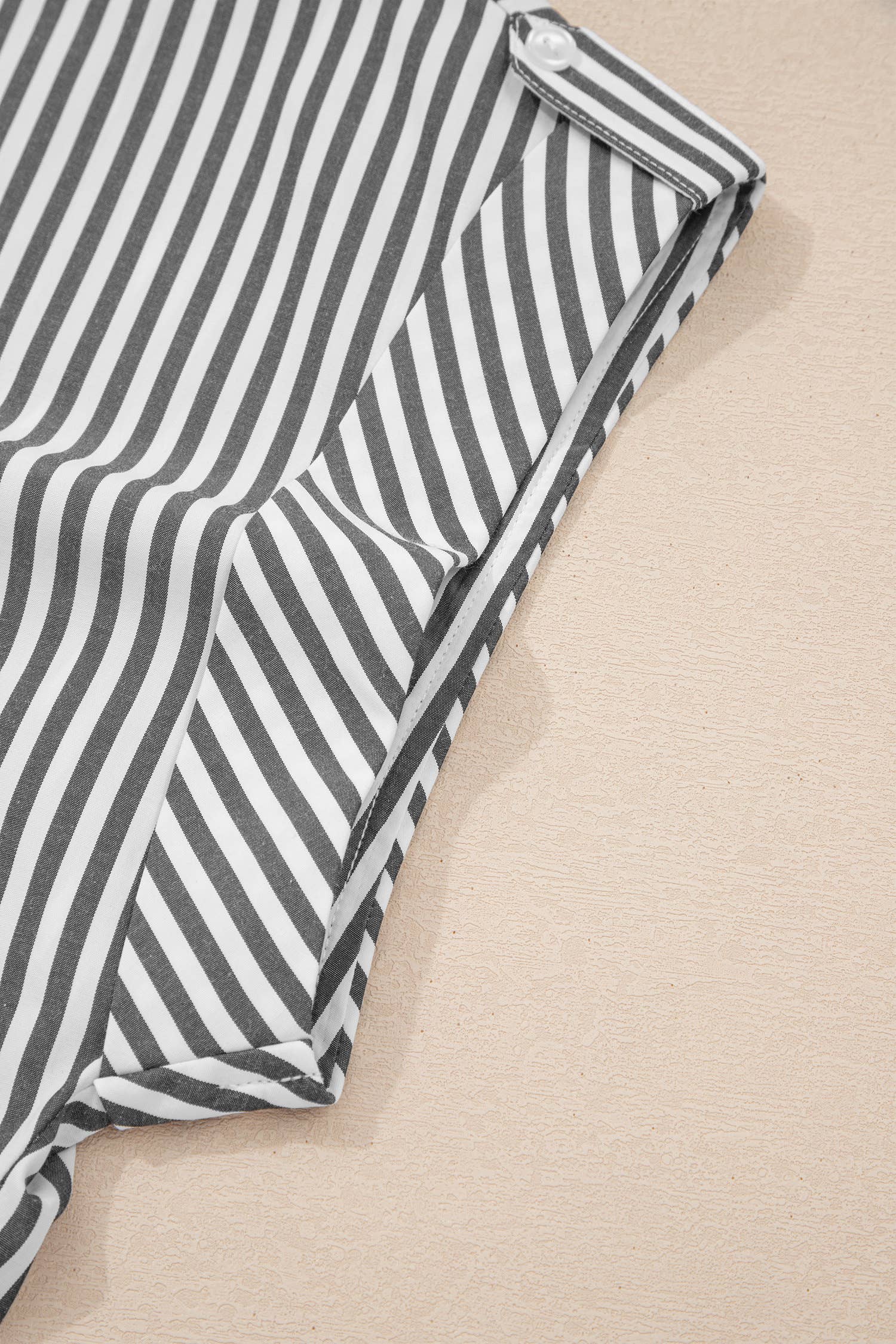 Classic Stripe Split Neck Top Curvy