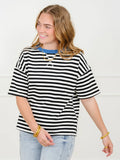 Harper Contrast Stripe Top Available Curvy