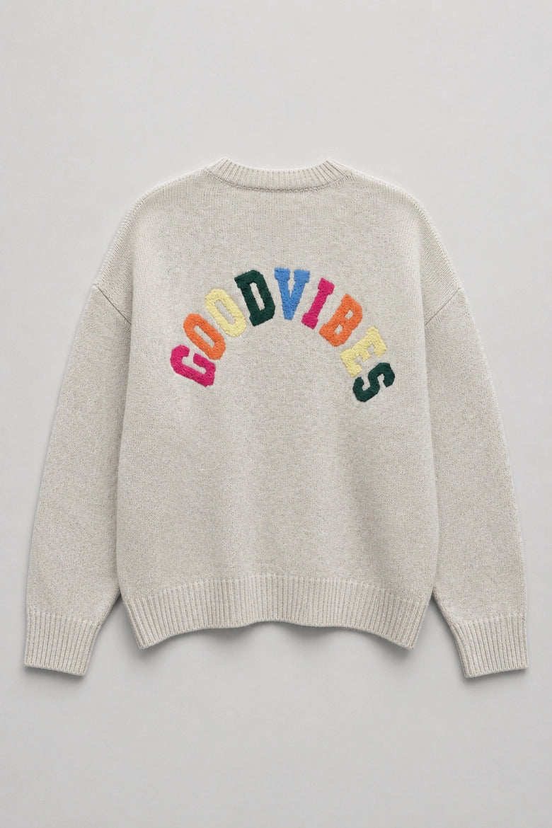 Cathi Good Vibes Graphic Sweater