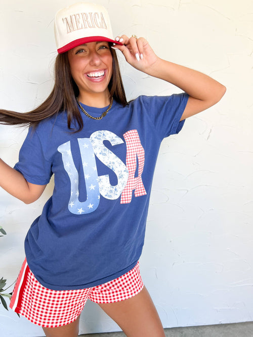 Americana Patchwork Tee