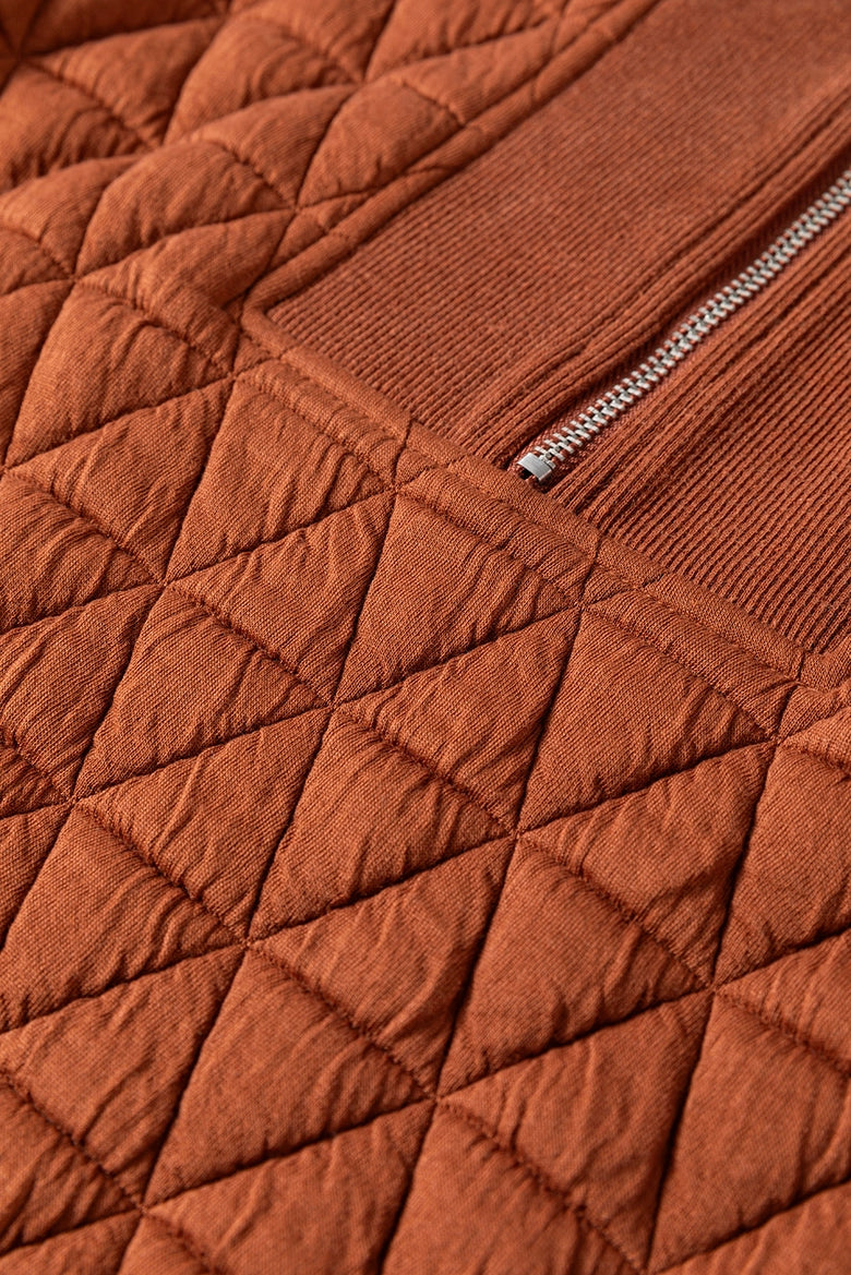 Tessa Quilted Half-Zip Pullover