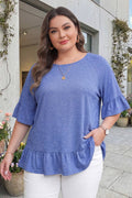 Sweet Serenity Ruffle Top