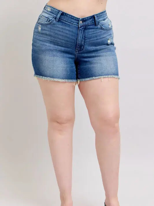 Judy Blue V-Front Shorts