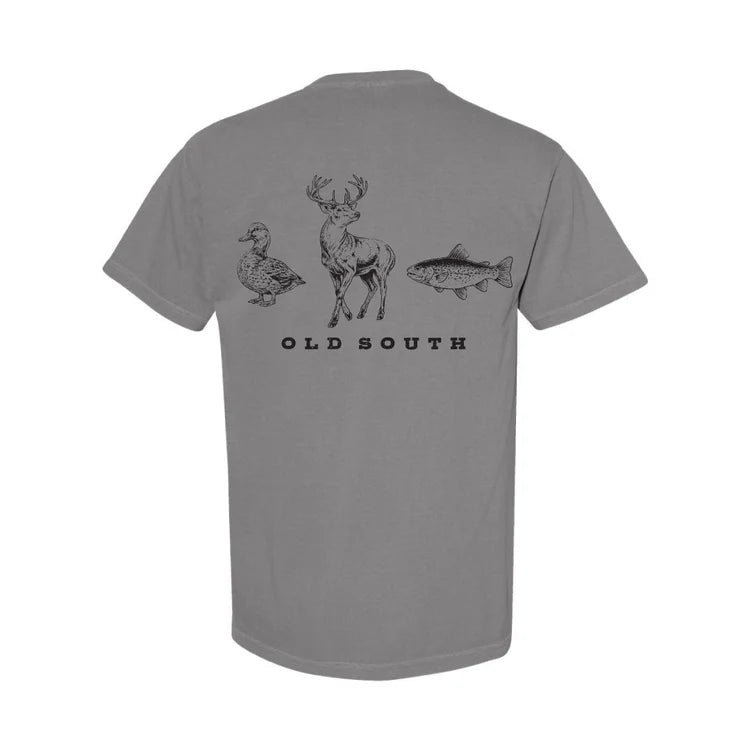 Duck Deer Fish Pocket Tee