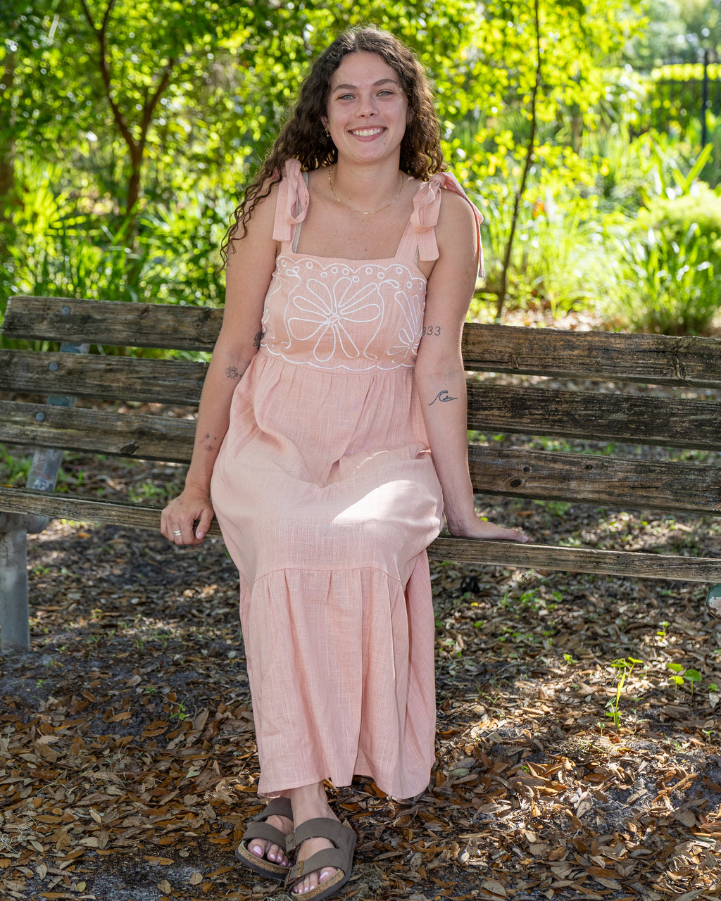 Blush Bodice Midi Dress