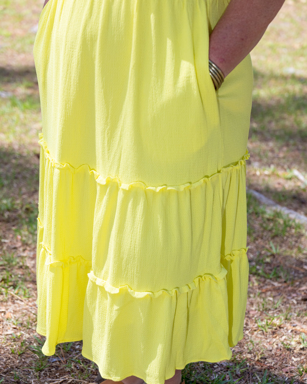 Gathered and Gorgeous Shirred Bodice Maxi Dress Curvy