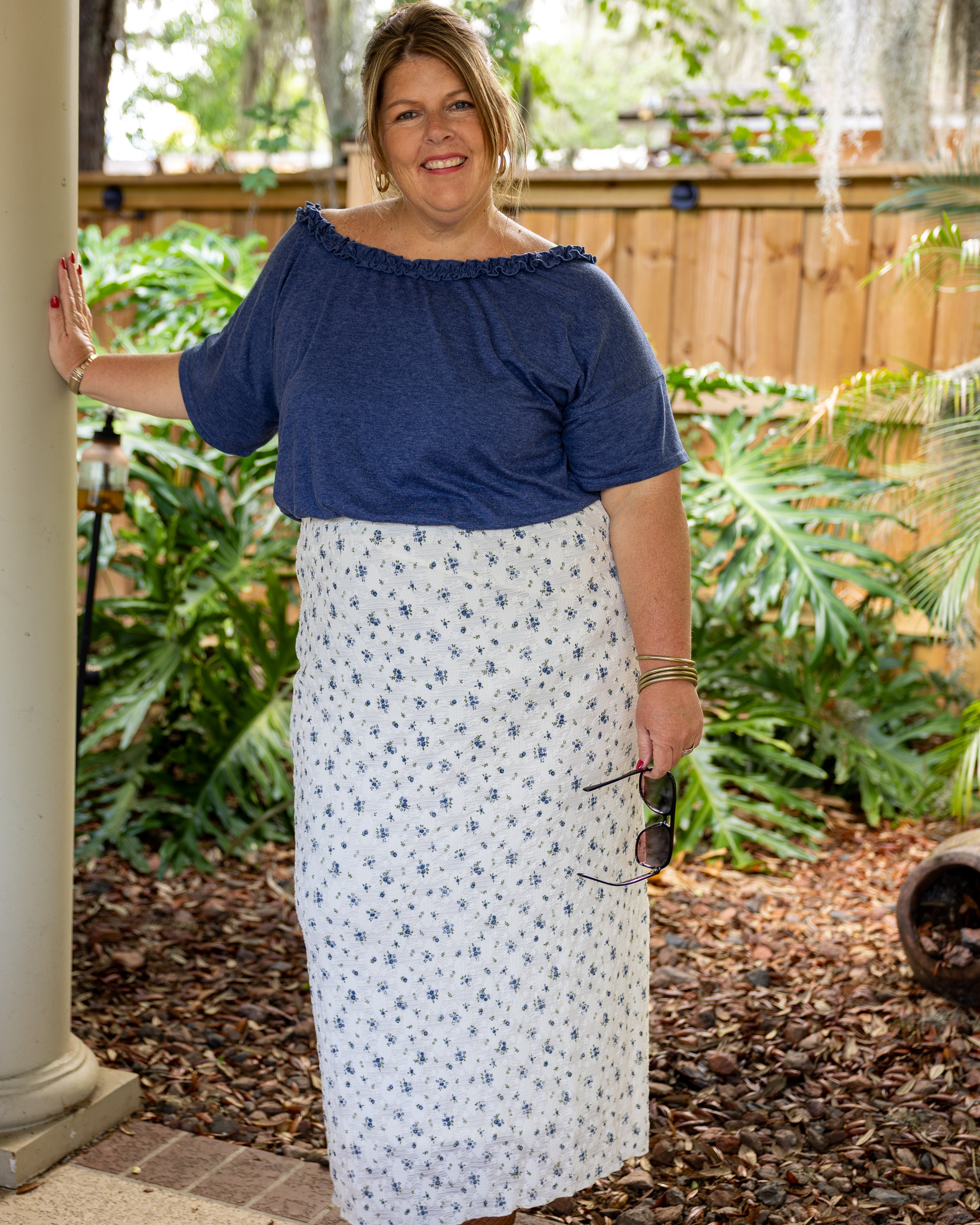 Bluebell Cottage Maxi Skirt Curvy