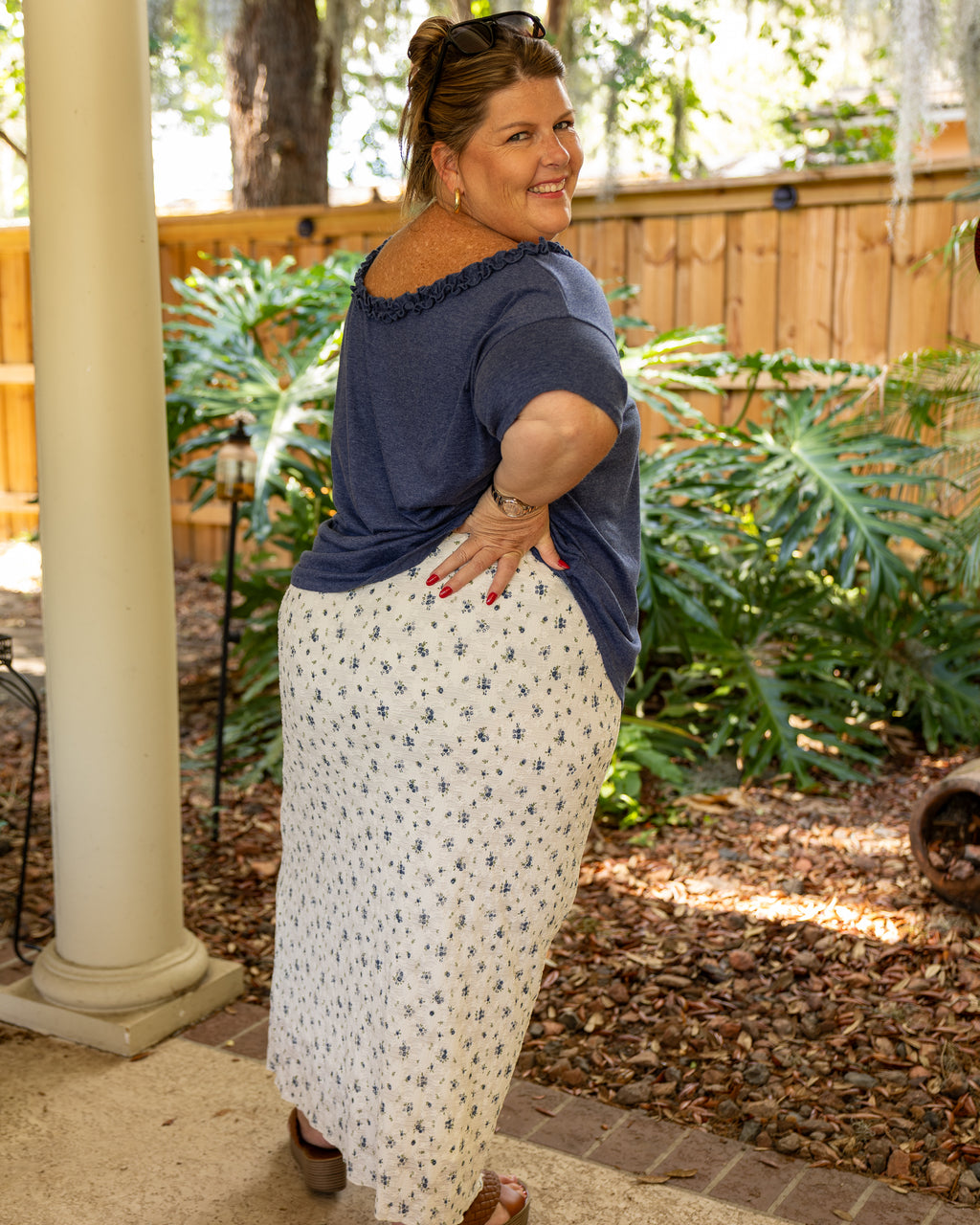Bluebell Cottage Maxi Skirt Curvy