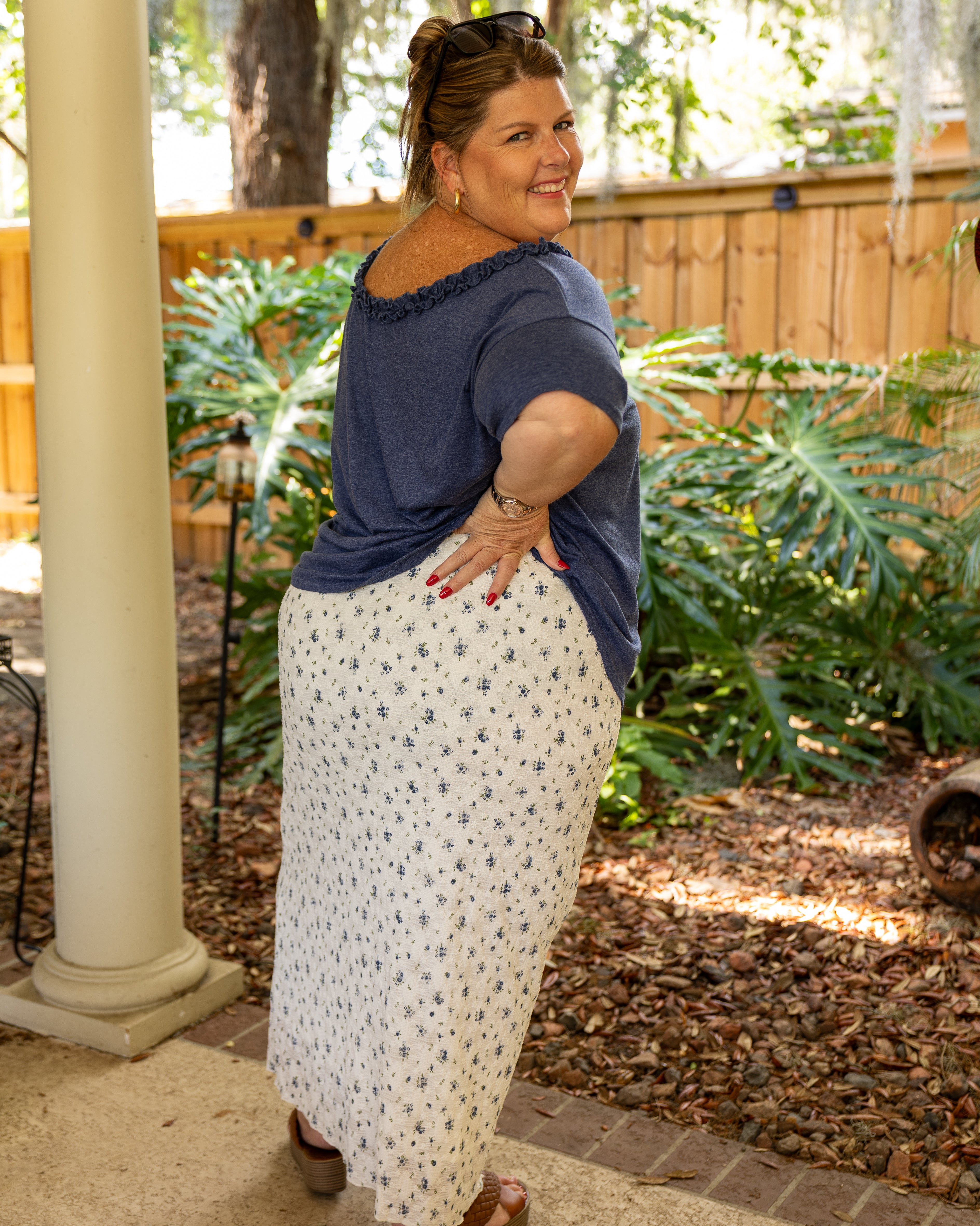 Bluebell Cottage Maxi Skirt Curvy