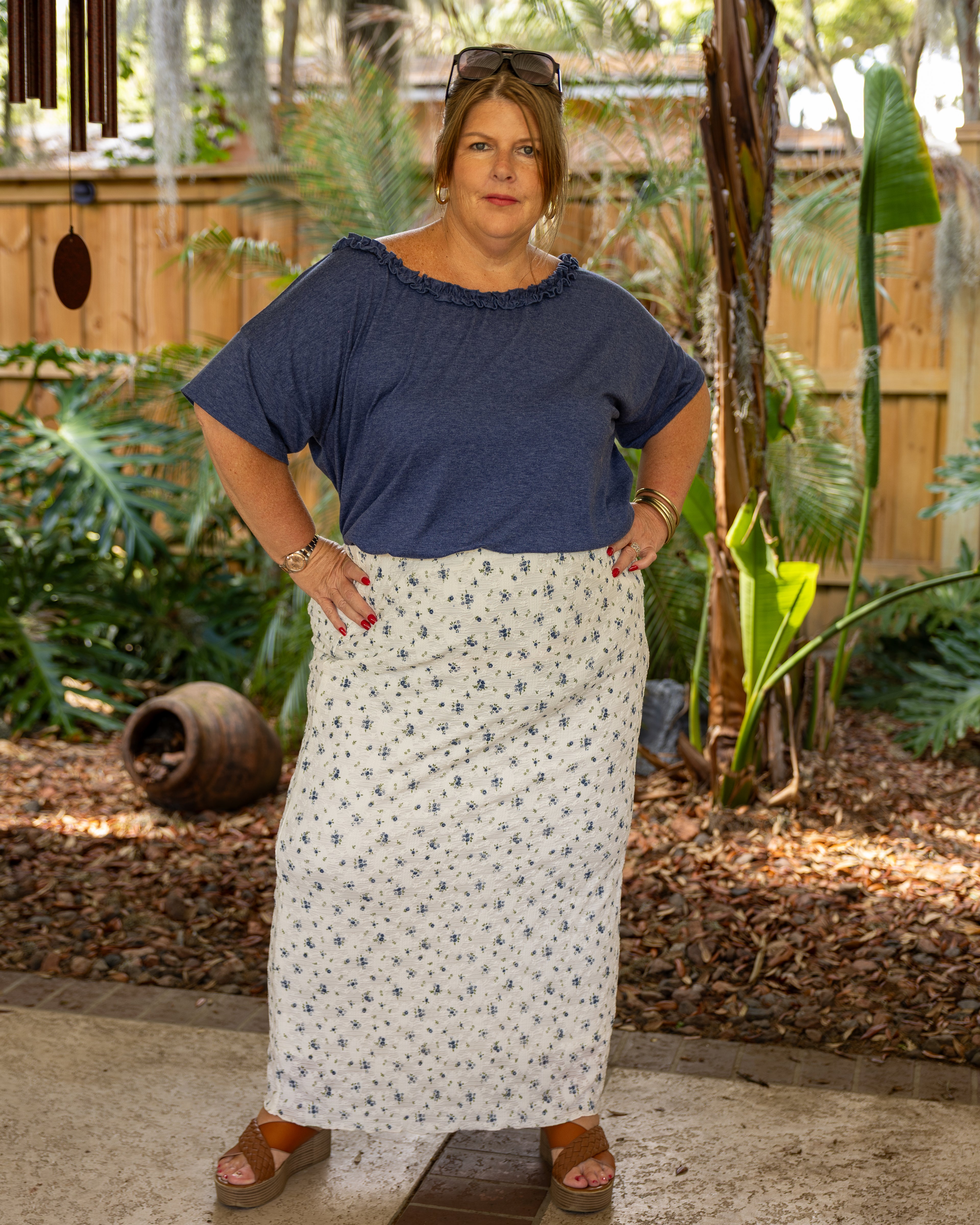 Bluebell Cottage Maxi Skirt Curvy