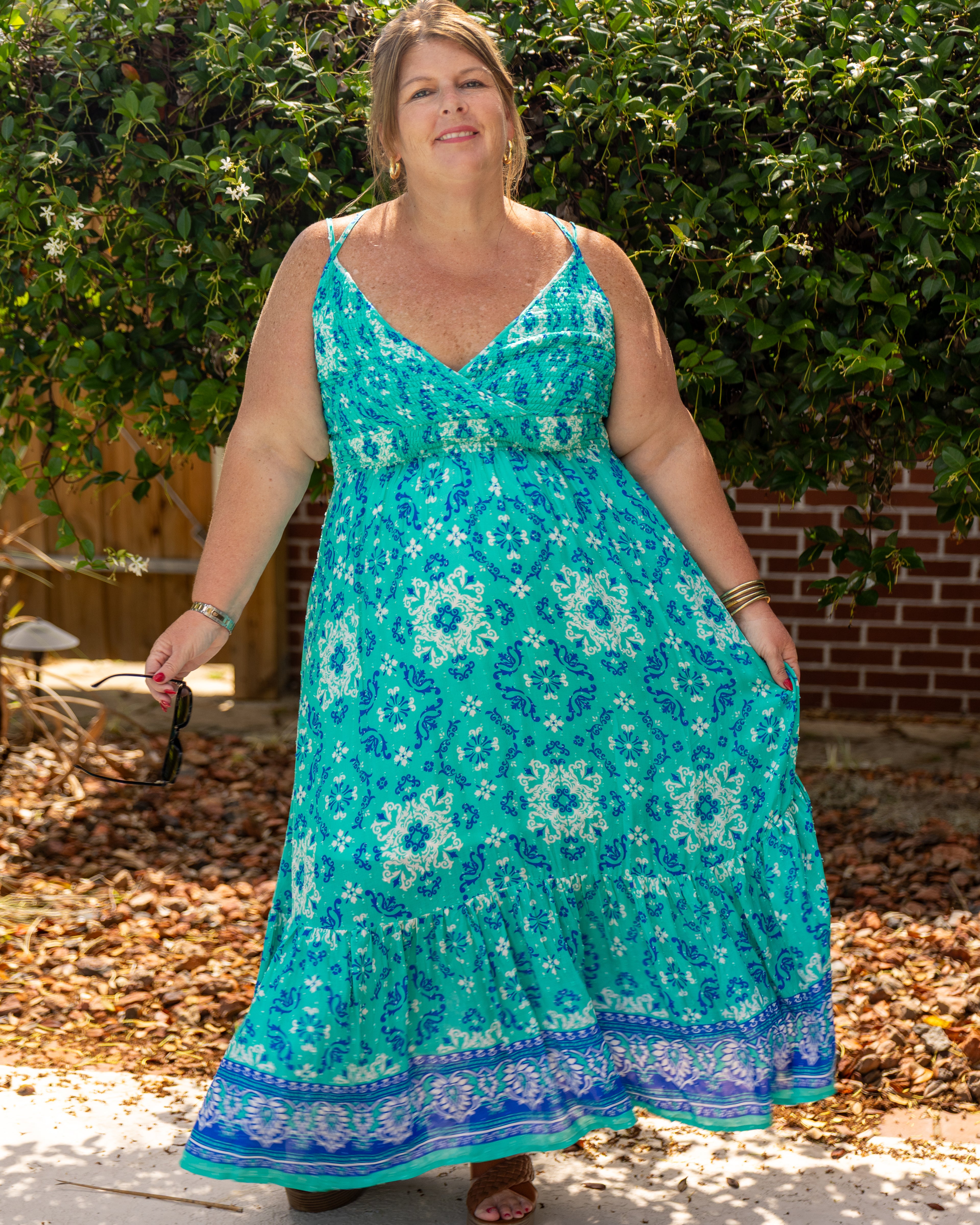 Coastal Breeze Midi Dress Curvy