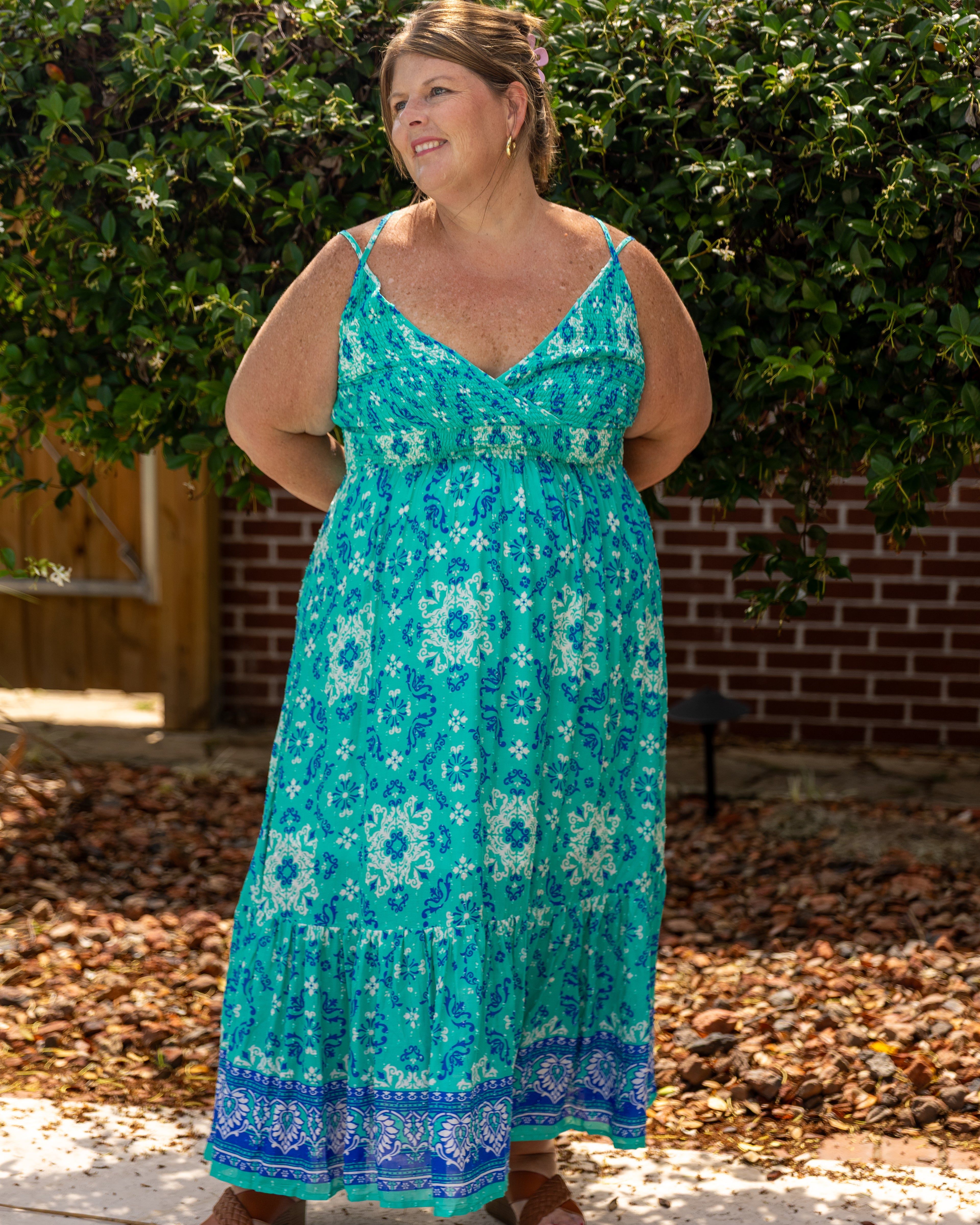 Coastal Breeze Midi Dress Curvy