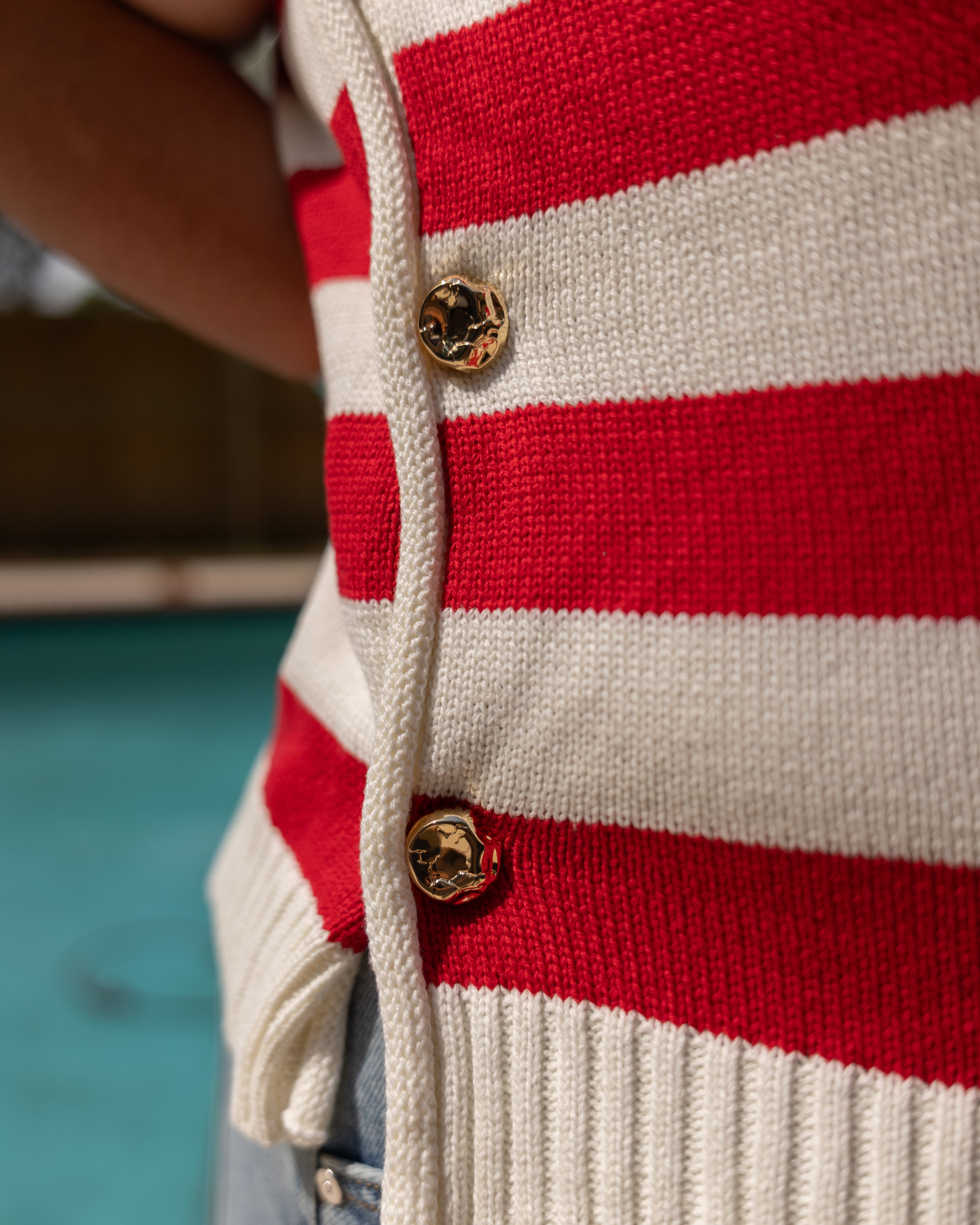 Harbor Line Sweater Tank Available Curvy