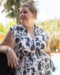 Summer Bloom Smocked Top Curvy