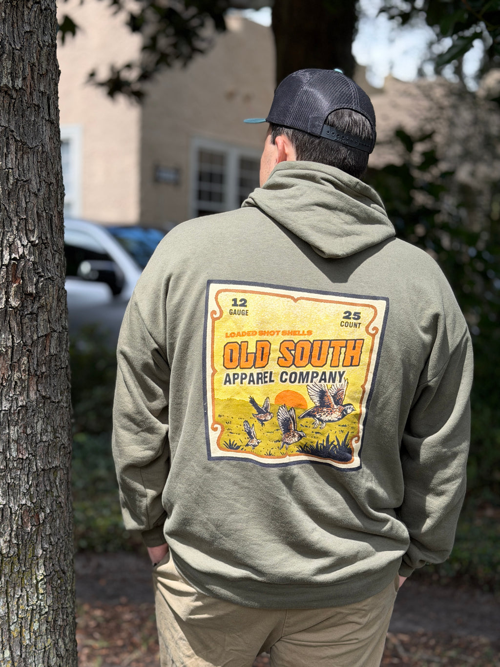 Old South Vintage Shotgun Shell Box Hoodie