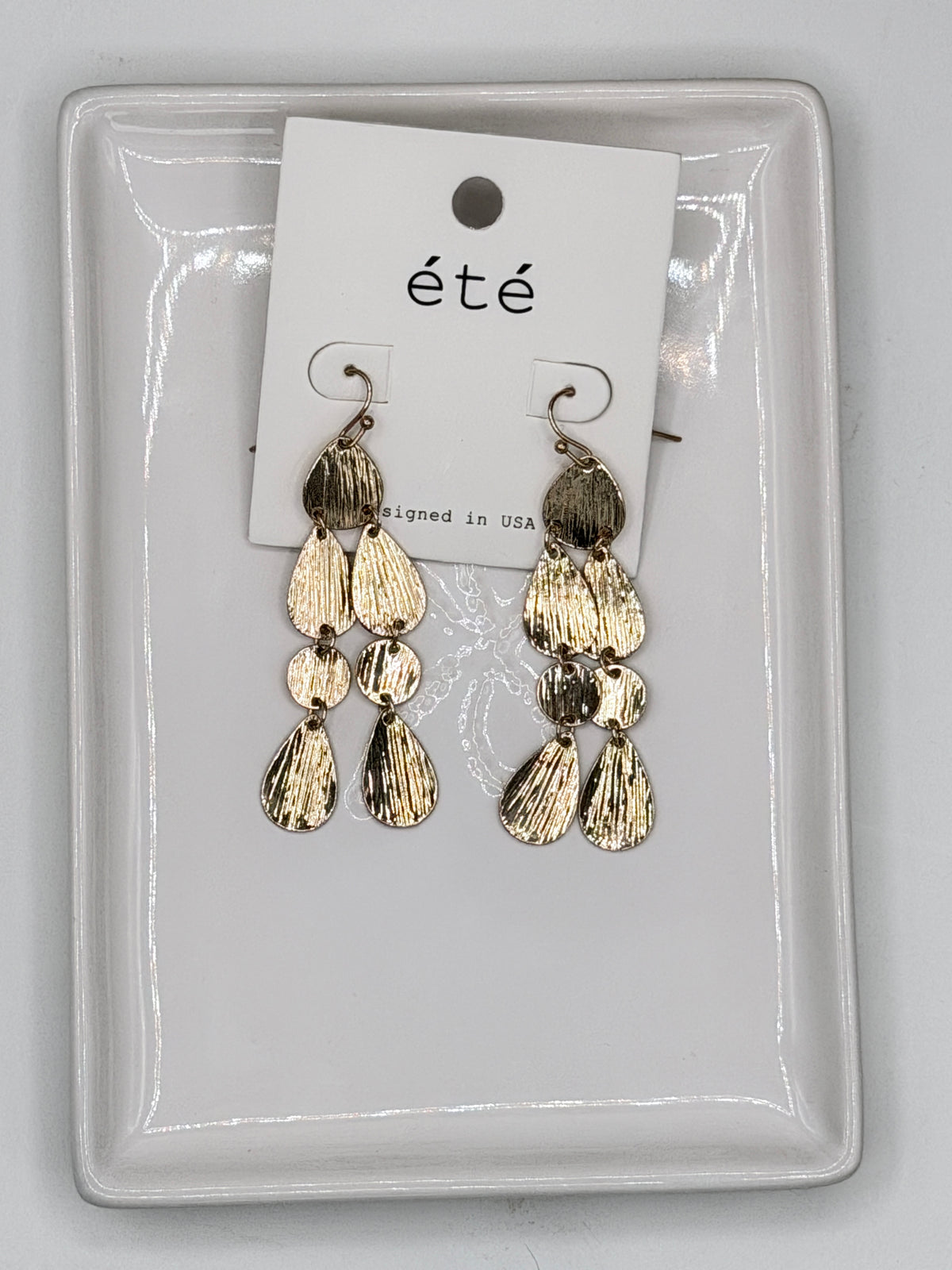 Cascading Teardrop Earrings