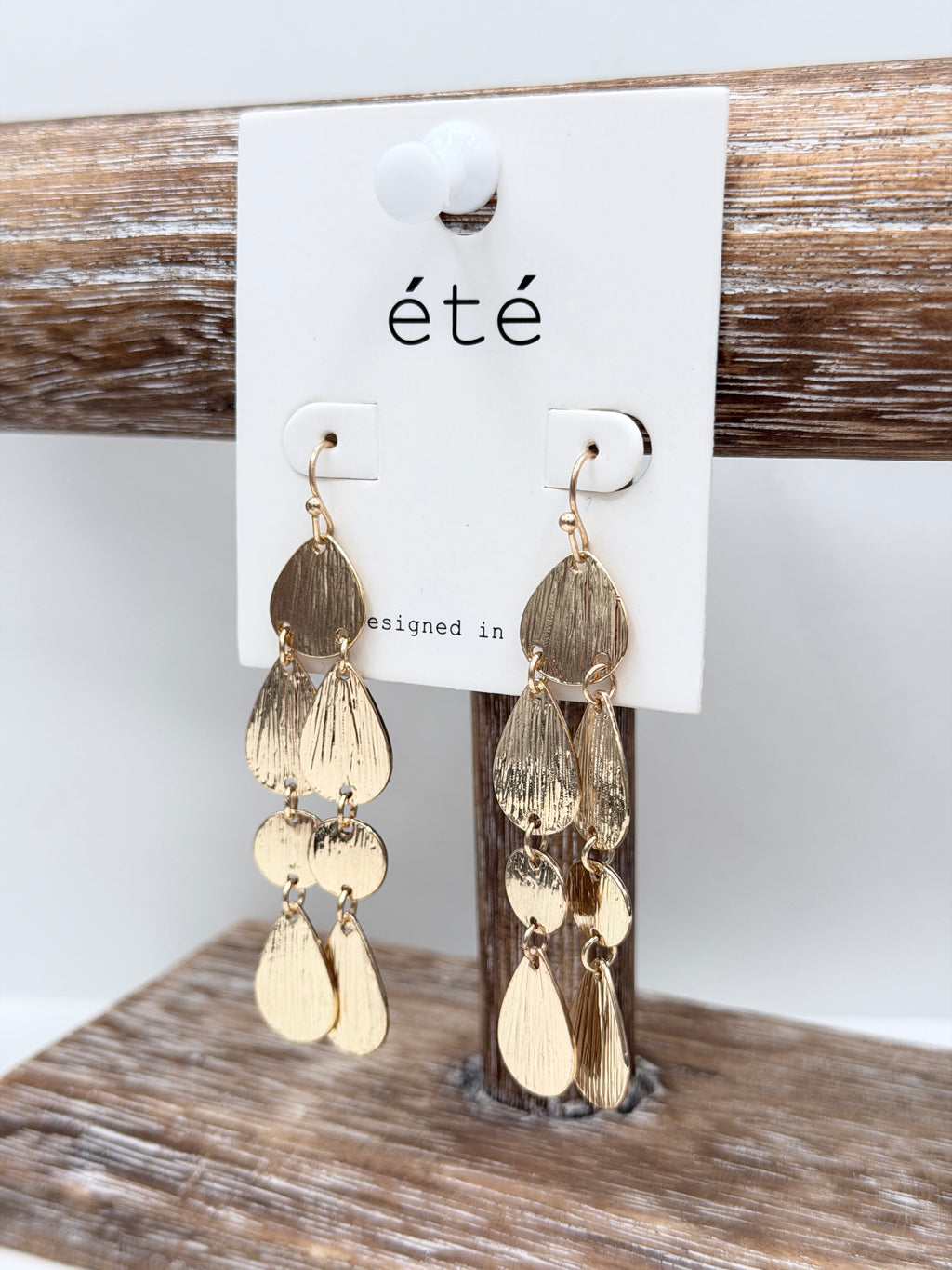 Cascading Teardrop Earrings
