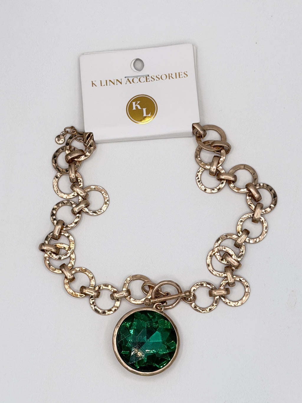 Emerald Statement Pendant Necklace