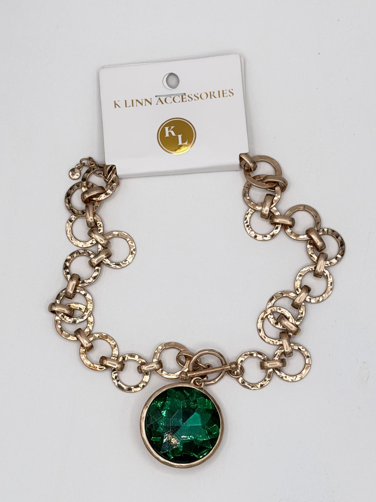 Emerald Statement Pendant Necklace