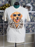Connie Glam Golden Retriever Comfort Colors Tee