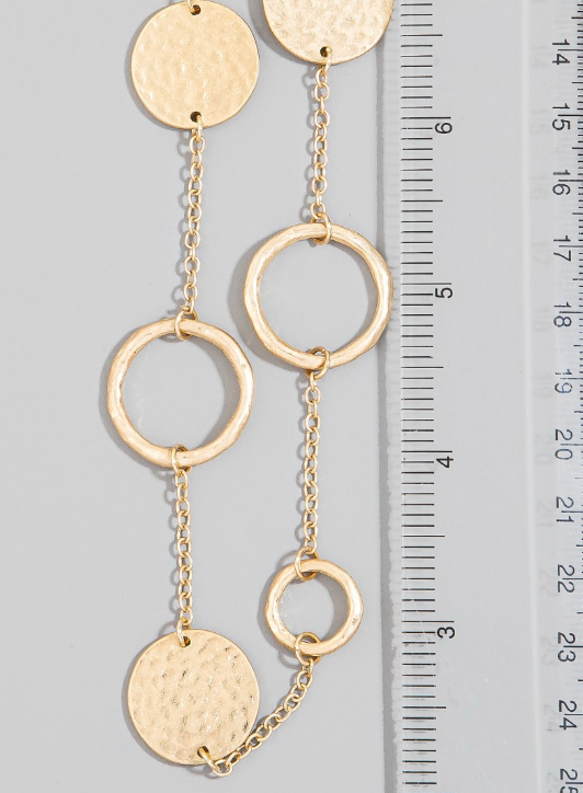 Golden Harmony Station Necklace