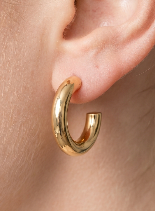 The Perfect Gold Hoop