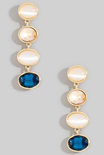 Radiant Gem Drop Earrings